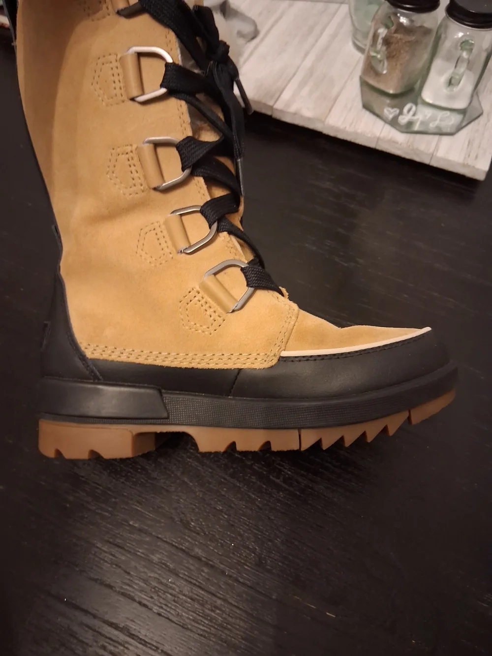 Sorel Women's Cream Faux Fur Lined Winter Boot